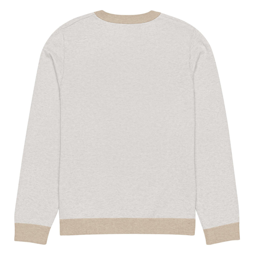 Maglione Girocollo Donna Relaxed Fit – Panna con Rifiniture Tortora | Berniade Alta Moda - berniade