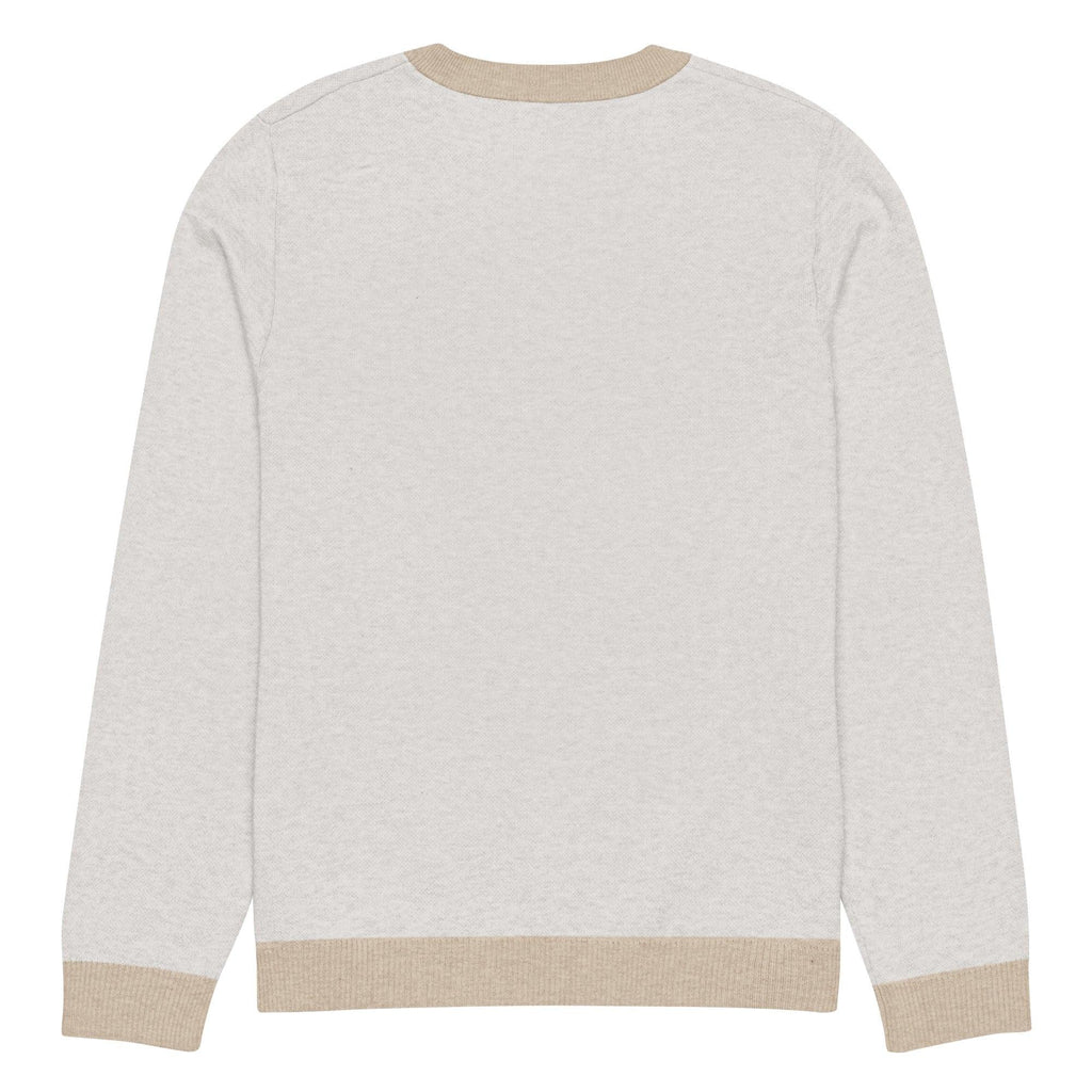 Maglione Girocollo Donna Relaxed Fit – Panna con Rifiniture Tortora | Berniade Alta Moda - berniade