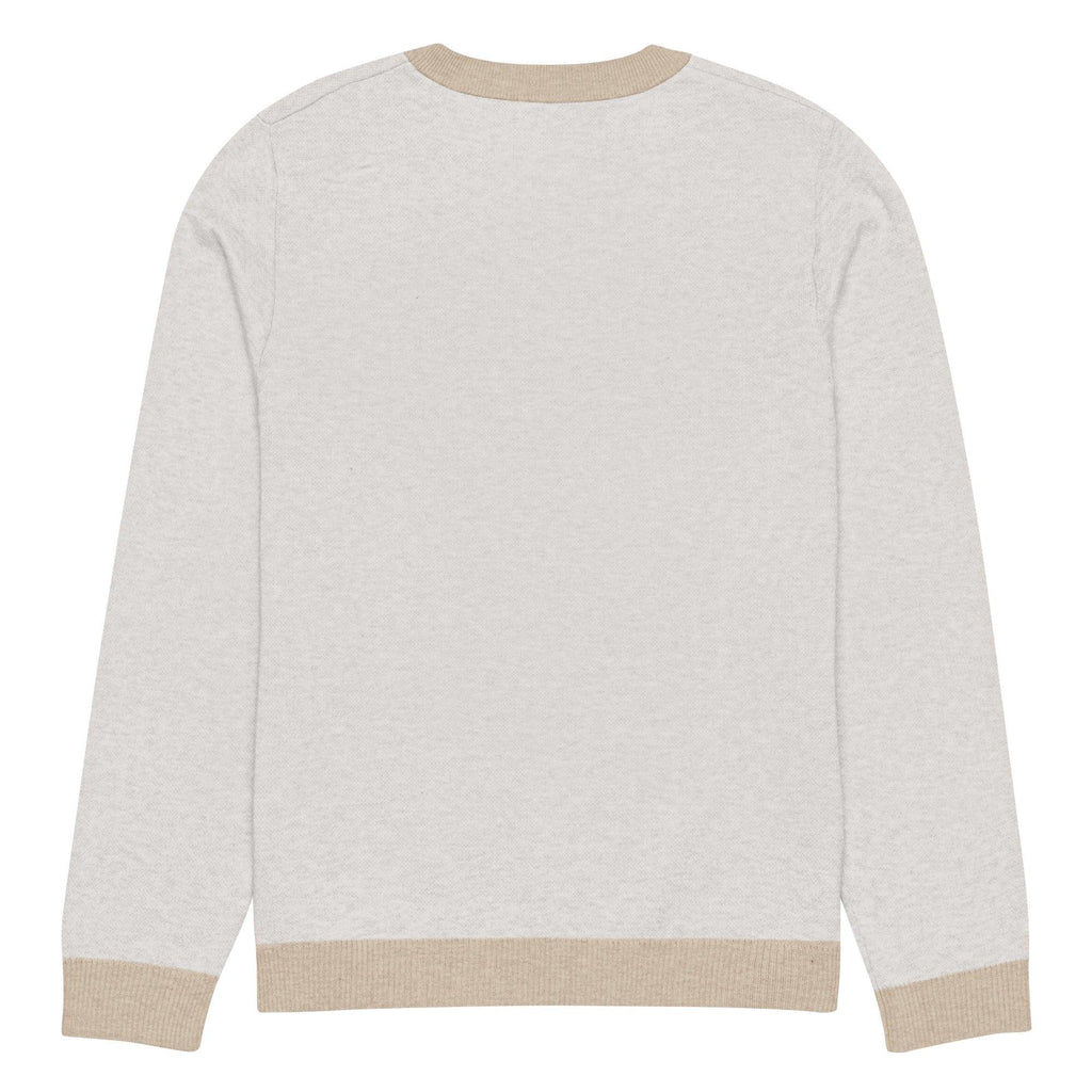 Maglione Girocollo Donna Relaxed Fit – Panna con Rifiniture Tortora | Berniade Alta Moda - berniade